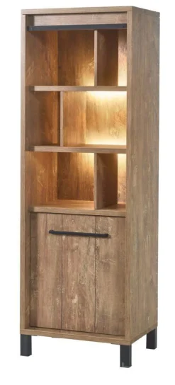 A-Meubel Alphen Kolomkast Rechts Oranje Teakhout