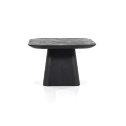 A-Meubel Bijzettafel Aron Vierkant - Zwart - 95766