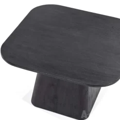 A-Meubel Bijzettafel Aron Vierkant - Zwart - 95766