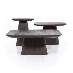 A-Meubel Bijzettafel Aron Vierkant - Bruin - 95763