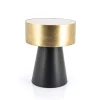 A-Meubel Bijzettafel Bunga 40cm - Goud/Zwart - 210038