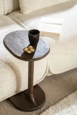 A-Meubel Bijzettafel Fenix - Bruin - 240120