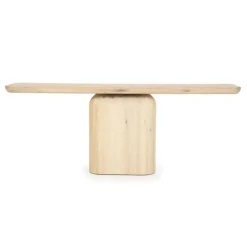 A-Meubel Bijzettafel Leon - 200cm - Naturel - 96206