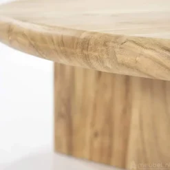 A-Meubel Bijzettafel Leoti Groot - Naturel - 240111