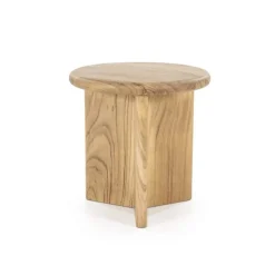 A-Meubel Bijzettafel Leoti Klein - Naturel - 240107