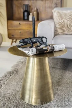 A-Meubel Bijzettafel Mastic 50cm - Goud - 210083