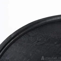 A-Meubel Bijzettafel Ron 46x49 - Zwart - 95651
