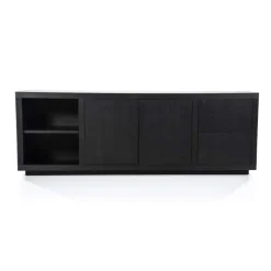 A-Meubel Dressoir Helsinki - 200cm - Zwart - 95722