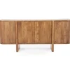A-Meubel Dressoir Julian 4-deurs - Bruin - 95909