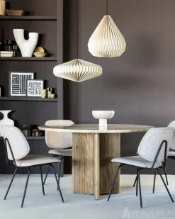 A-Meubel Eetkamerstoel Lynn - Beige Fletcher - 95569