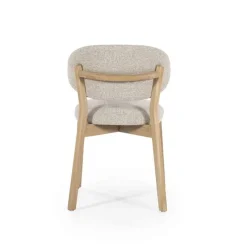 A-Meubel Eetkamerstoel Mikky Naturel hout - Taupe Moon - 96175