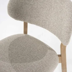 A-Meubel Eetkamerstoel Mikky Naturel hout - Taupe Moon - 96175