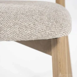 A-Meubel Eetkamerstoel Mikky Naturel hout - Taupe Moon - 96175