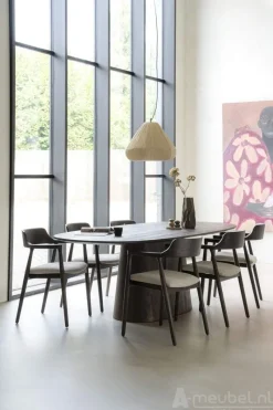 A-Meubel Eettafel Aron ovaal 300x110 - Bruin - 95672