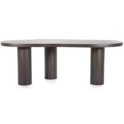 A-Meubel Eettafel Bobbie - 215cm - Zwart/Bruin - 96249