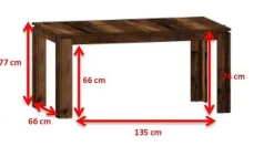 A-Meubel Eettafel IJzendijke (uitschuifbaar)