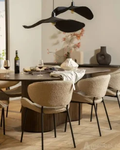 A-Meubel Eettafel Jordy - 300cm - Bruin - 96155