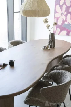 A-Meubel Eettafel Josh - 300cm - Bruin - 96205