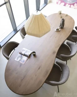 A-Meubel Eettafel Josh - 300cm - Bruin - 96205