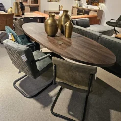 A-Meubel Eettafel Ovaal Vaiana 220cm Uitschuifbaar