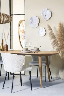 A-Meubel Eettafel Tabassum - 220cm - Naturel - 95598