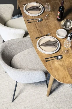 A-Meubel Eettafel Tabassum - 220cm - Naturel - 95598