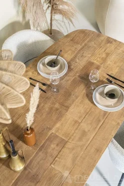 A-Meubel Eettafel Tabassum - 300cm - Naturel - 95600