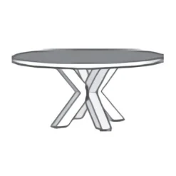 A-Meubel Eettafel TRO-MM Alphen Oud Teakhout