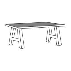 A-Meubel Eettafel-KM Alphen Oud Teakhout