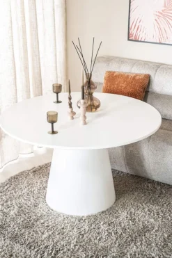 A-Meubel Eettafels Elin - 130cm - Wit - 95982