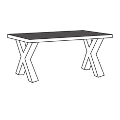 A-Meubel Eettafel-X Toornwerd