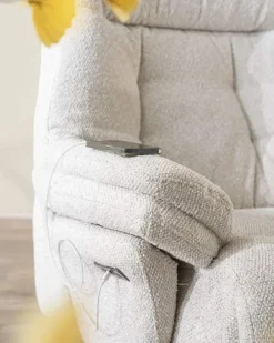 A-Meubel Fauteuil Caleb - Beige Salerno - 96168