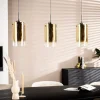 A-Meubel Hanglamp 3 lichts Goud