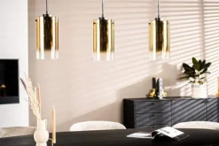 A-Meubel Hanglamp 3 lichts Goud