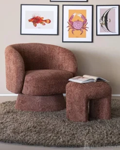 A-Meubel Hocker Sahi - Terracotta- 230304