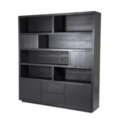 A-Meubel Kabinet Helsinki - 200cm - Zwart - 95726