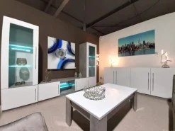 A-Meubel Kolomkast Glas Giethoorn Marmer Wit