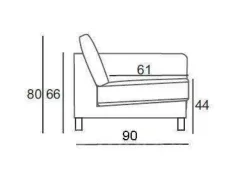 A-Meubel Loungebank Julianadorp
