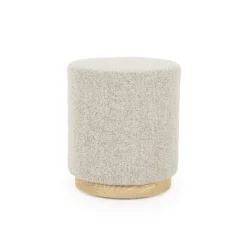 A-Meubel Poef Avah Small - Taupe Mantz - 96300