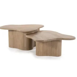 A-Meubel Salontafel Fall Set Van 2- Naturel - 240218
