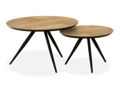 A-Meubel Salontafel Hayley Rond 2-Delige Set