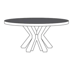 A-Meubel Salontafel TRO9-MML Alphen Oud Teakhout