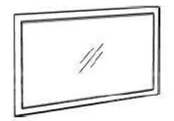 A-Meubel Spiegel Alphen Oranje Teakhout