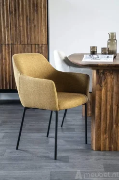 A-Meubel Stoel Paul - Mosterd Linea - 95888