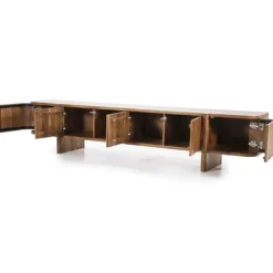 A-Meubel TV-Meubel Julian 6-deurs - Bruin - 95908