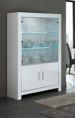 A-Meubel Vitrinekast Marknesse Wit