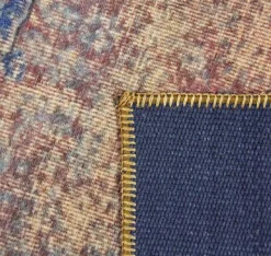 A-Meubel Vloerkleed Novum Roest-Blauw