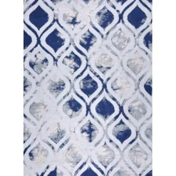 A-Meubel Vloerkleed Sidi Beige-Blauw