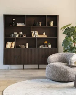 A-Meubel Wandkast Remi - Bruin - 96122