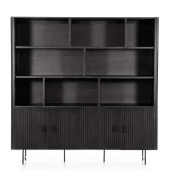 A-Meubel Wandkast Remi - Zwart - 96123